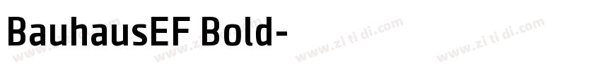 BauhausEF Bold字体转换